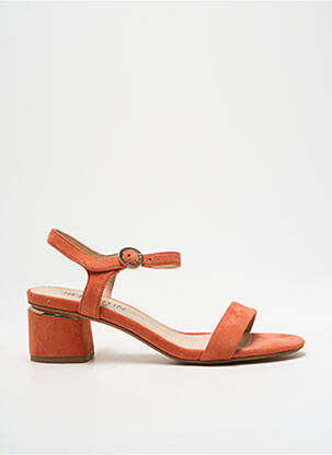 Sandales/nu pieds talon bottier talon de 4 à 6cm orange JB MARTIN femme
