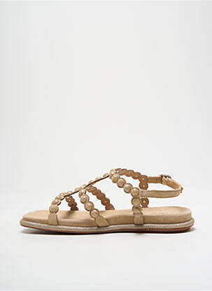 Sandales/nu pieds tissage satiné talon plat jusqu'à 3cm beige ALMA EN PENA femme