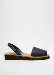 Sandales/Nu pieds noir MINORQUINES pour femme seconde vue