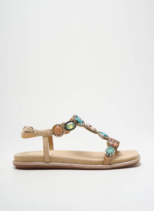 Sandales/Nu pieds beige ALMA EN PENA pour femme