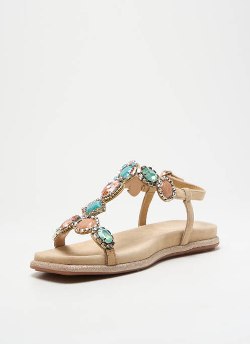 Sandales/Nu pieds beige ALMA EN PENA pour femme