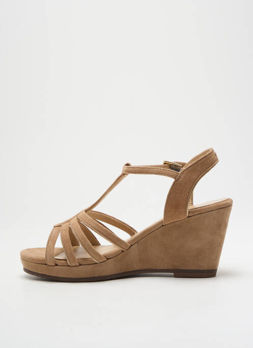 Sandales/Nu pieds beige JB MARTIN pour femme