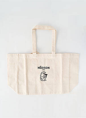 Sac poignée 2 anses de portée forme cabas beige HÉDISON femme