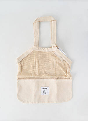 Sac poignée 2 anses de portée forme rectangulaire beige HÉDISON femme