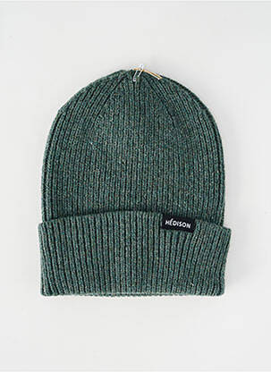 Bonnet maille grosse maille vert HÉDISON homme