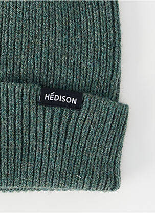 Bonnet maille grosse maille vert HÉDISON homme