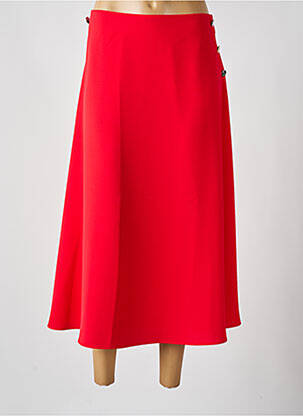 Jupe longue fermeture zippée au dos rouge WEILL femme