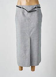 Jupe longue doublure gris BRUNO SAINT HILAIRE femme