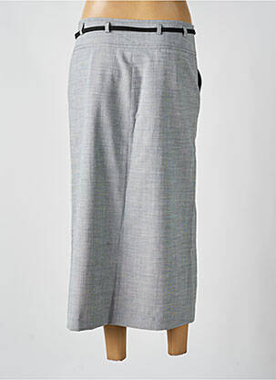 Jupe longue doublure gris BRUNO SAINT HILAIRE femme