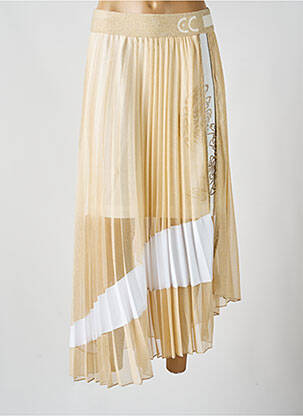 Jupe longue coupe fluide or ELISA CAVALETTI femme