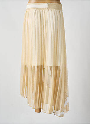 Jupe longue coupe fluide or ELISA CAVALETTI femme