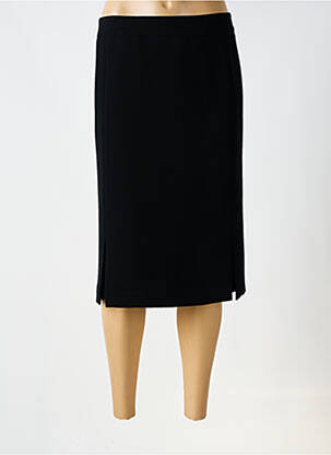 Jupe mi-longue taille à pinces noir WEILL femme