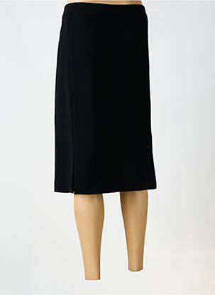 Jupe mi-longue taille à pinces noir WEILL femme