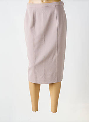 Jupe mi-longue taille à pinces beige WEILL femme