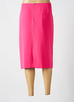 Jupe mi-longue taille à pinces rose WEILL femme