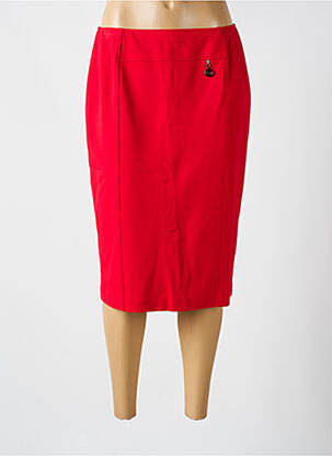 Jupe mi-longue stretch rouge SOMMERMANN femme