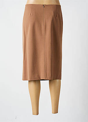 Jupe mi-longue taille à pinces marron WEILL femme
