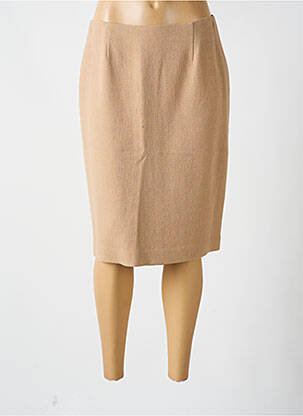 Jupe mi-longue taille à pinces beige WEILL femme