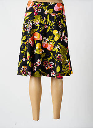 Jupe mi-longue coupe évasée noir BLUTSGESCHWISTER femme