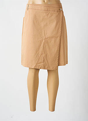 Jupe mi-longue taille normale marron GARDEUR femme