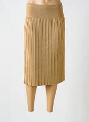 Jupe mi-longue marron SAINT CHARLES pour femme seconde vue