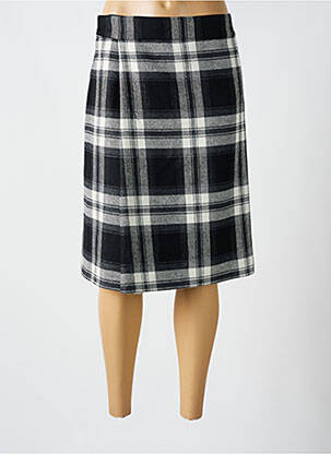 Jupe mi-longue noir BRUNO SAINT HILAIRE pour femme