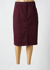 Jupe mi-longue rouge TONI pour femme seconde vue