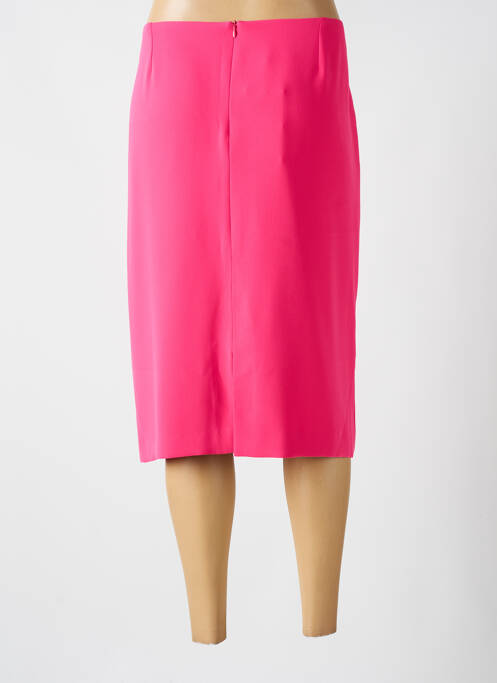 Jupe mi-longue taille à pinces rose WEILL femme
