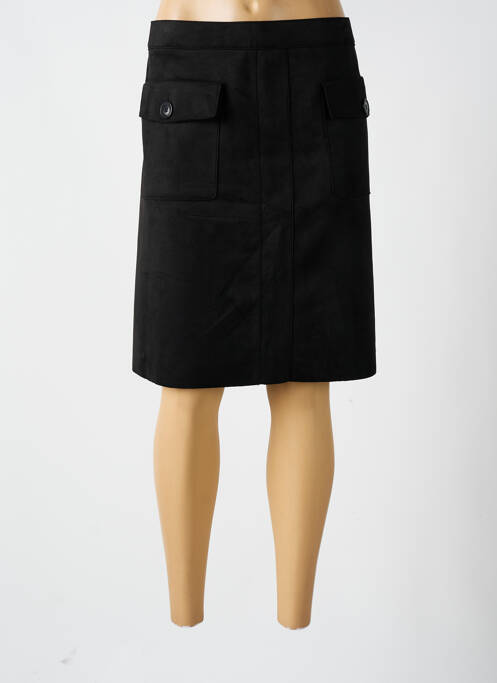 Jupe mi-longue stretch noir JOSEPH RIBKOFF femme