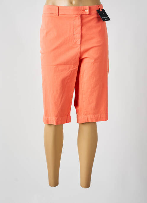 Bermuda orange BRUNO SAINT HILAIRE pour femme