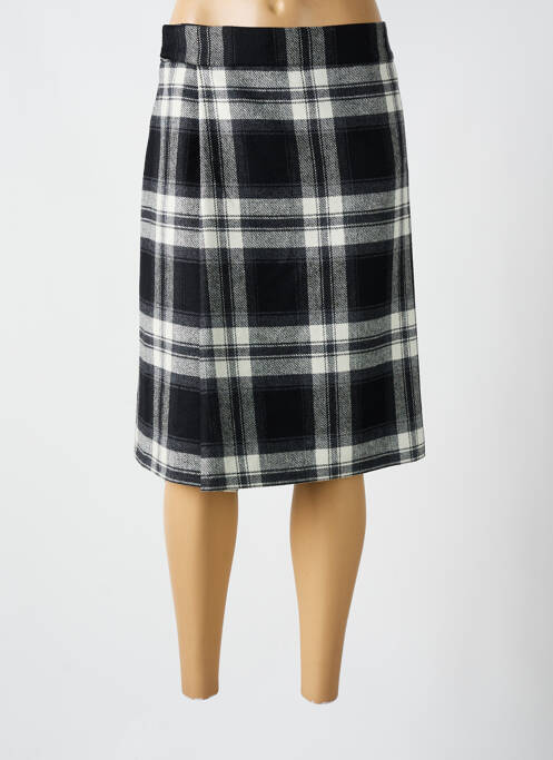 Jupe mi-longue noir BRUNO SAINT HILAIRE pour femme