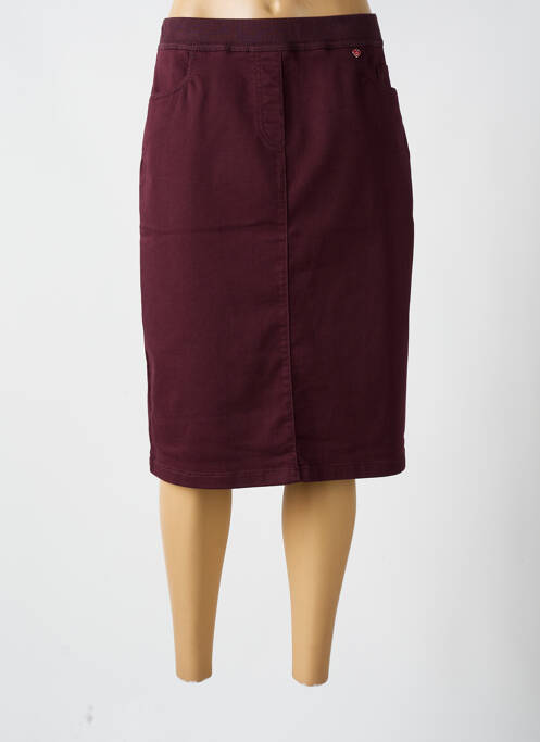 Jupe mi-longue rouge TONI pour femme