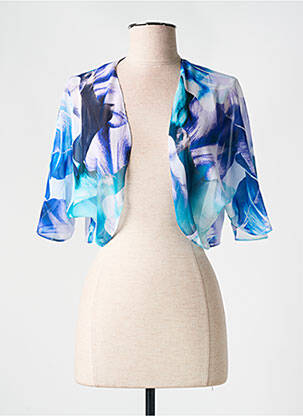 Boléro manches courtes bleu JOSEPH RIBKOFF femme