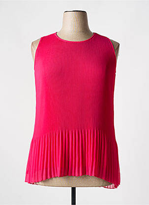Top coupe fluide sans manche rose SOMMERMANN femme
