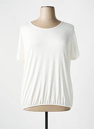 T-shirt stretch manches courtes beige TELMAIL femme