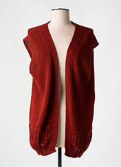 Gilet manches courtes orange PULL & MAILLE pour femme seconde vue