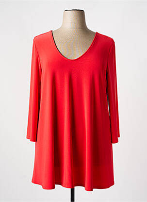 Tunique manches longues rouge JOSEPH RIBKOFF pour femme