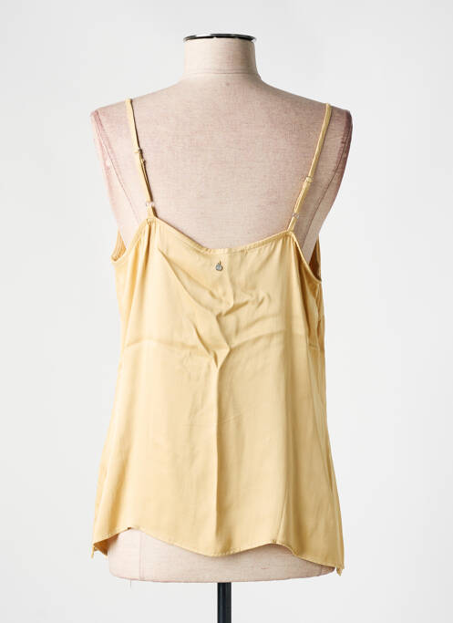 Top/caraco tissage satiné beige TRAMONTANA femme