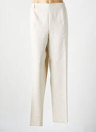 Pantalon droit taille élastique taille normale beige KARTING femme