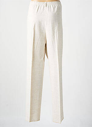 Pantalon droit taille élastique taille normale beige KARTING femme
