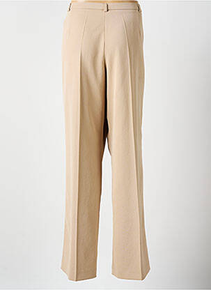 Pantalon droit tissage crêpe taille normale beige WEILL femme