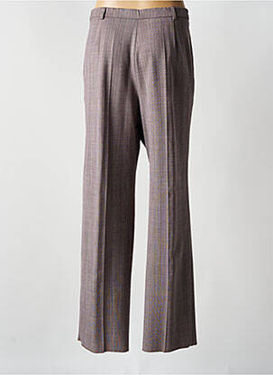 Pantalon droit taille à pinces taille haute gris KARTING femme