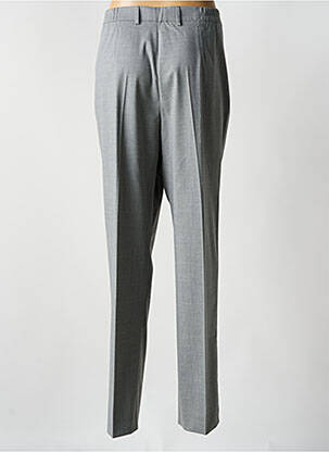 Pantalon droit taille élastique gris BRUNO SAINT HILAIRE femme
