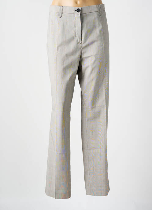 Pantalon droit gris BRUNO SAINT HILAIRE pour femme