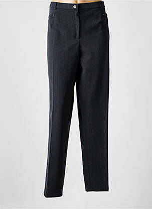Pantalon taille haute taille haute gris CHRISTINE LAURE femme