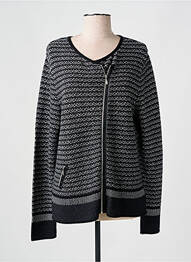 Veste casual col rond gris SKOVHUUS femme