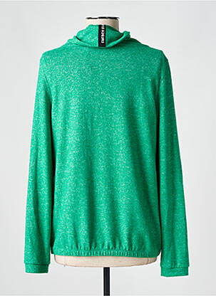 Pull resserrée sur le bas manches longues vert CECIL femme
