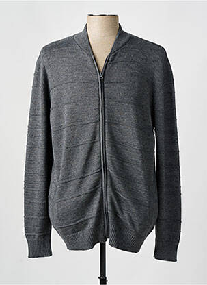 Veste casual fermeture zippée sur le devant gris I.ODENA femme
