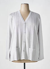 Gilet manches longues gris ELEANE pour femme seconde vue