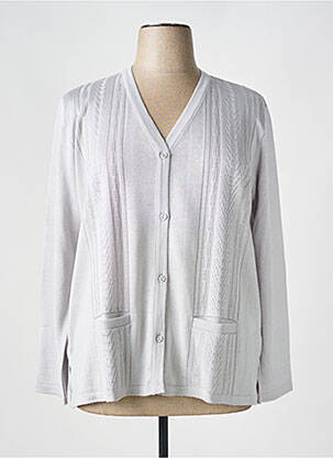 Gilet manches longues gris ELEANE pour femme